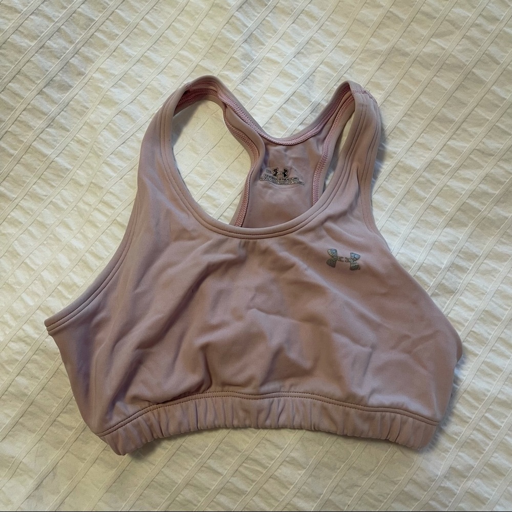Light pink Under Armour sports bra